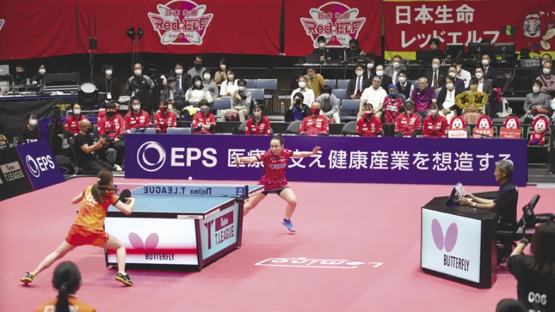 EPSホールディングス協賛の卓球Tリーグ冠試合